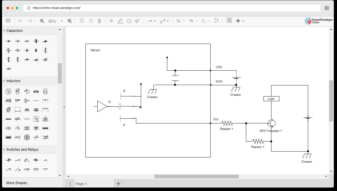 Draw Electrical Circuit Diagram Online Electric Circuit Diagram Maker